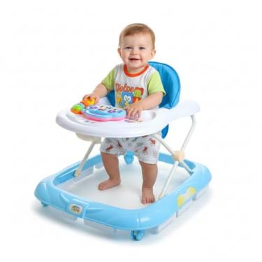 Imagem de Andador Infantil Didático Interativo Atividades Musical Pianinho Baby Style - Azul