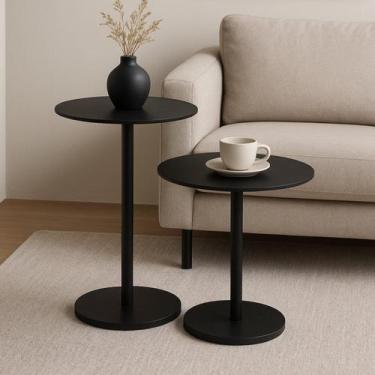 Imagem de Conjunto 2 Mesas Laterais para Sala de Estar Lia - Ease Móveis