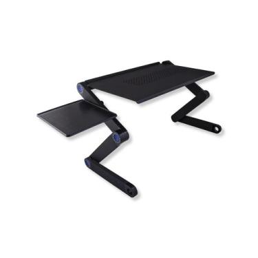 Imagem de Suporte De Cama Com Mousepad Para Notebook Preto - Implastec, 6 meses