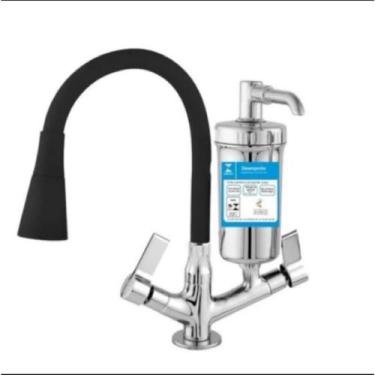 Imagem de Torneira com filtro de mesa gourmet metal 1/4 - Alcântara Metais