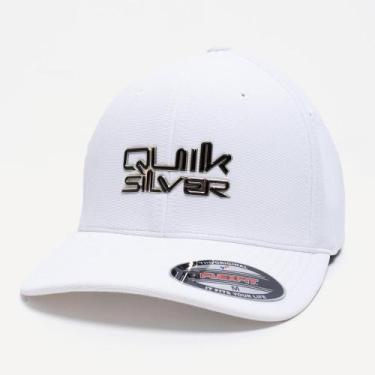 Imagem de Boné Quiksilver Aba Curva Outline Broken Omni SM26 Branco, Branco, M