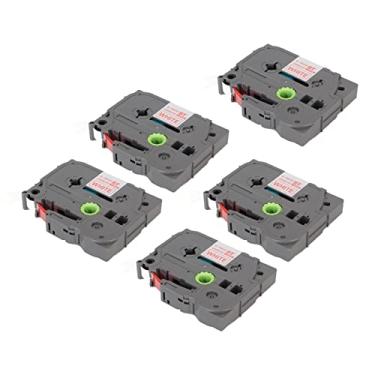 Imagem de Generic Fita para Máquina de Etiqueta, Fita para Fabricante de Etiquetas, 5 Peças, Suporte Dividido Multiuso, Durável para PT D200 PT 1290 (Bze-425)