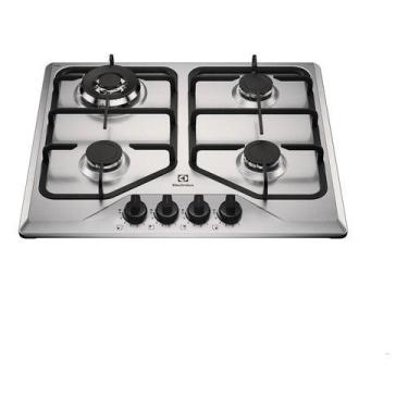Imagem de Cooktop 4 Bocas A Gas Inox Bivolt 60x52cm - Electrolux, Bivolt