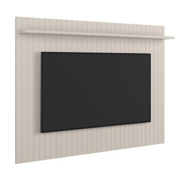 Imagem de Painel Para Tv De Até 75 Com 1 Prateleira Dalva Jequitiba-off White