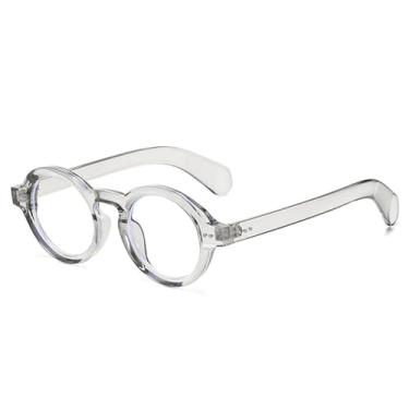 Imagem de Óculos de Sol Redondos Femininos com Rebites, Estilo Punk Masculino, UV400, Estampa de Leopardo, Ideais para Esportes ao Ar Livre, Corrida e Ciclismo, Cinza e Transparente