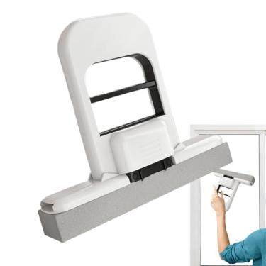 Imagem de Esfregão Espremedor,Com Auto-Escorredor Dobrável | Esfregão Para Limpeza De Chão De Cozinha E Bancada - Para Balcão Da Cozinha Sala De Estar Sala De Jantar Mesas De Café Garagem Vidro Parede Azulejo E