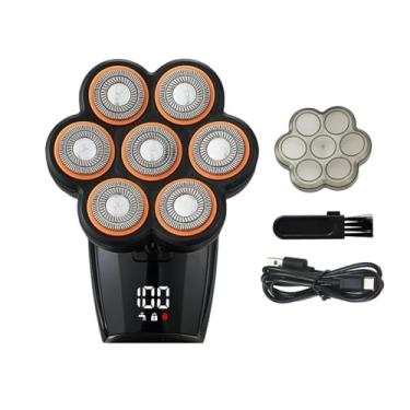 Imagem de Aparelho de Barbear Multifuncional Sete Lâminas Magnéticas com Tecnologia Sucção Magnética Desmontagem e Montagem Rápida Colaboração Múltiplas para Eficiente Cobre Área Maior Lida Diferentes Comprimen