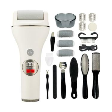 Imagem de Aparador de Pé Elétrico para Exfoliar Pele Remover Calos e Queratina com Aperfeiçoamento Alta Rotação Cabeças Diferentes Espessuras Borda Arredondada Baixo Ruído Controle Inteligente Pressão Design Er