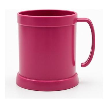 Imagem de Copo Caneca Infantil Plástico Ergonômica 310ml Compacta e Fácil de Seg
