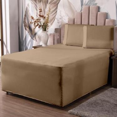 Imagem de Jogo De Lençol Luva King Conjugada Colchão E Box Malha 3P - Ametista D