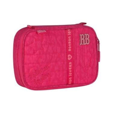 Imagem de Estojo Box Juvenil Escolar Rebecca Bonbon Meninas - Rosa