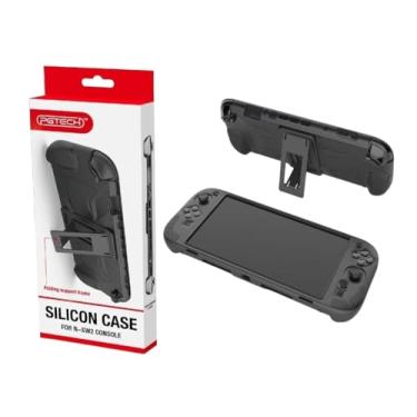 Imagem de Capa Protetora TPU Para Nintendo Switch 2 Preta Com Suporte Stand
