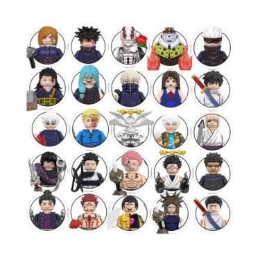 Imagem de Blocos De Montar Jujutsu Kaisen Mini Figuras De Ação Itadori Yuji Gojo