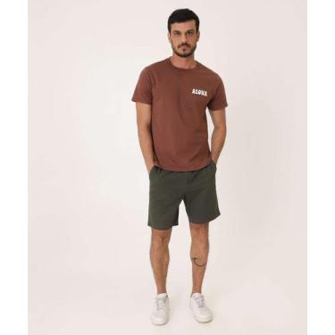 Imagem de Bermuda Masculina Sarja Chino MR-25121, Verde, 48