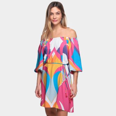 Imagem de Vestido Curto Oh, Boy! Estampado Ombro a Ombro Feminino-Feminino