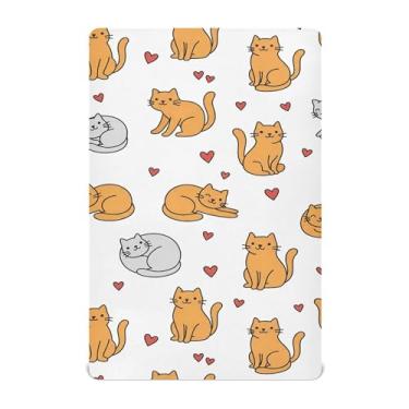 Imagem de Burbuja Lençol para berço de gatos para meninos e meninas, lençol com elástico 71 x 132 cm, macio e respirável
