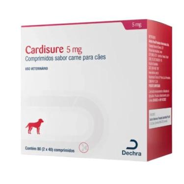 Imagem de Cardisure 5mg C/ 80 Comprimidos Sabor Carne P/ Cães - Dechra