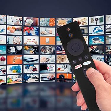 Imagem de Capa de silicone, capa protetora antiderrapante para Mi Box S 4K, Mi TV Stick, com cordão, leve, à prova de choque, recorte preciso, lavável, para animais de estimação, crianças, família (conjunto