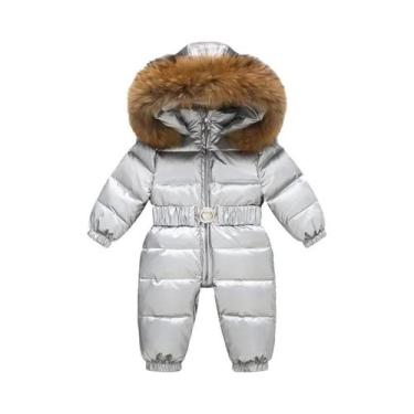 Imagem de Jaqueta De Inverno Impermeável Com Capuz Para Meninas E Meninos, Macac