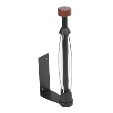 Imagem de Suporte de rolo de tecido, suporte de parede de aço inoxidável, organizador de papel higiênico com mola de alta elasticidade para banheiro, armário de cozinha RV