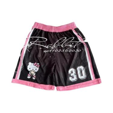 Imagem de Shorts Esportivos De Secagem Rápida Hello Kitty Para Meninos E Meninas