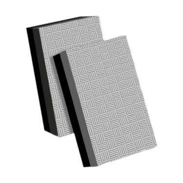 Imagem de Qraatosi Conjunto de 2 Protetores para Barra de Levantamento de Peso, Tapete Absorvente de Impacto, EVA com Redução de Ruído, Portátil, Antiderrapante, Ideal P, Preto Cinza 50x30x4cm