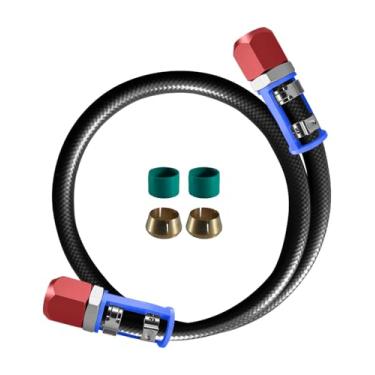 Imagem de Kit de emenda de linha A/C universal com mangueira nº 8 de 24,7 polegadas para substituição de linha de 1/2 polegada 800-672, kit de conector de emenda de reparo de ar condicionado