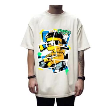 Imagem de Camiseta Oversized Streetwear  Unissex Larga Bart Simpson - Luken, Bra