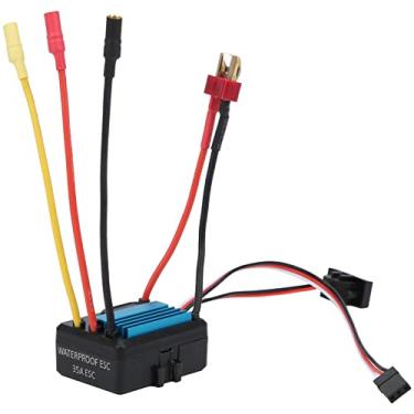 Imagem de KIMISS 35A ESC Sem Escova para Carro RC 1/18 1/16 - Controlador de Velocidade Eletrônico Eficiente Com Resposta do Acelerador Aprimorada e Recursos de Segurança (#)
