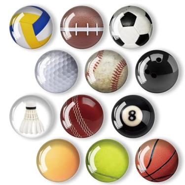 Imagem de Ímãs de geladeira seguros para arranhões (12 peças) com retenção confiável, imãs de geladeira de vidro decorativos multiuso para quadro branco, armário, escritório e cozinha, ideal para exibição de