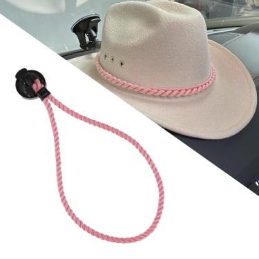 Imagem de Alieemo Suportes de chapéu de cowboy para o seu veículo, suportes de chapéu com ventosa, suporte de chapéu para manter seu chapéu seguro no painel, acessórios interiores universais para caminhões