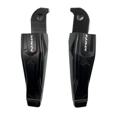 Imagem de Anti-derrapante Pedais de apoio para os pés do passageiro traseiro, para NMAX155 NMAX125 N-MAX125 N-MAX155 2015 2016 2017 2018(Preto)