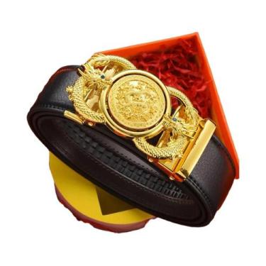 Imagem de Cinto Masculino De Couro Genuíno De Couro Bovino Com Fivela Automática