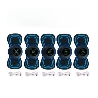 Imagem de KIT Mini Massageador EMS Estimulador Elétrico De Pescoço Portátil Para Alívio Da Dor Muscular Cervical (5 Unidade)