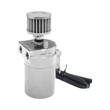 Imagem de Tanque De Captura De Óleo Em Alumínio Com Filtro De Ar E Conexões De V