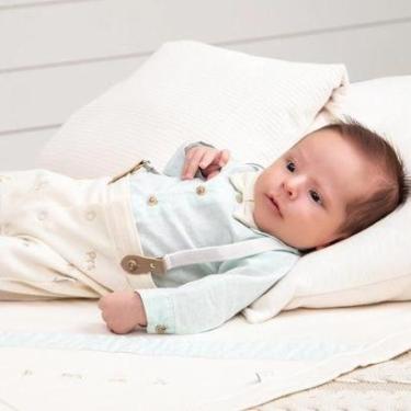 Imagem de Saída Maternidade Bebê Menino Bordado Paraiso 13842-Masculino