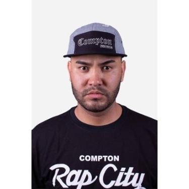 Imagem de Boné Five Panel Collab Starter X Compton Los Angeles Cinza-Unissex