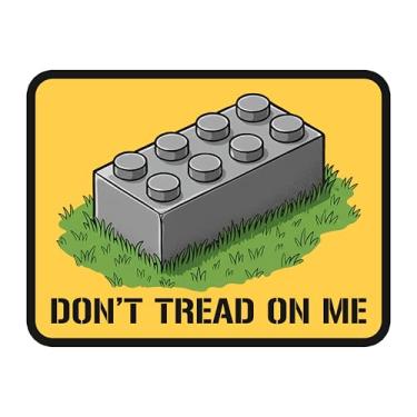 Imagem de Remendo Dont Tread On Me de 7,6 cm de tijolo engraçado, bandeira Gadsden, patriótica, ativista, aplique de tecido bordado com ferro em/costurado, adesivos para mochila, chapéu do exército, arnês para
