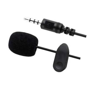 Imagem de Microfone Lapela Conexão 1m P2 3,5mm Para Notebook PC ou Gravador - Yi