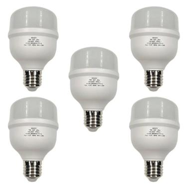 Imagem de Kit Com 5 Lâmpada Led Bulbo 20w 6500k Max-0206