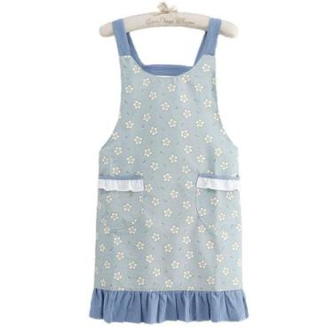 Imagem de Avental genérico leve sem mangas com estampa floral de poliéster - yiw