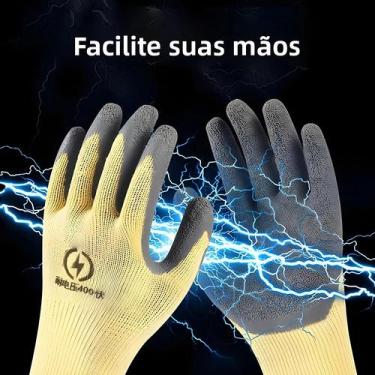 Imagem de Luvas De Borracha Isolantes 400V, Luvas De Trabalho Anti-elétricas Par
