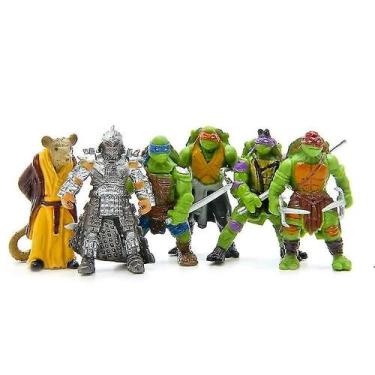 Imagem de Boneco de ação Toy Sajy Taz Tartaruga Ninja 6 peças de 5 cm - Gloome S