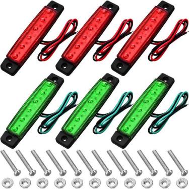 Imagem de Luzes de navegação para barco Weewooday 12V Marine LED Strip x6