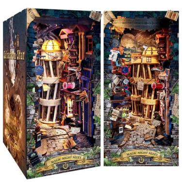 Imagem de Kit de livros DIY RONSTONE Magic Night Lane com luz LED