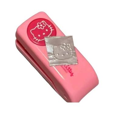 Imagem de Kawaii Hello Kitty Grampeador De Metal Com Carimbo Para Caderno De Est