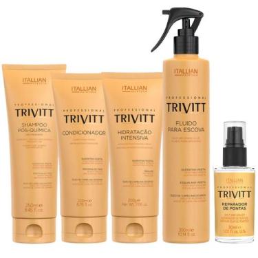 Imagem de Kit Trivitt com Hidratação + Fluido Escova + Reparador de Pontas