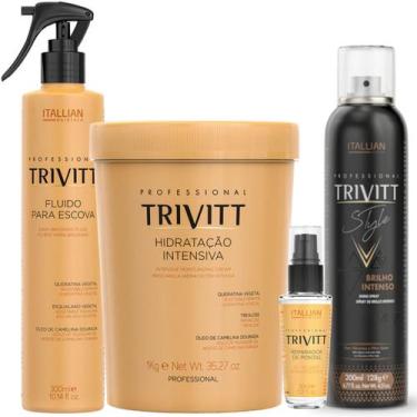 Imagem de Trivitt - Hidratação 1Kg + Fluido Escova + Brilho Intenso + Reparador 