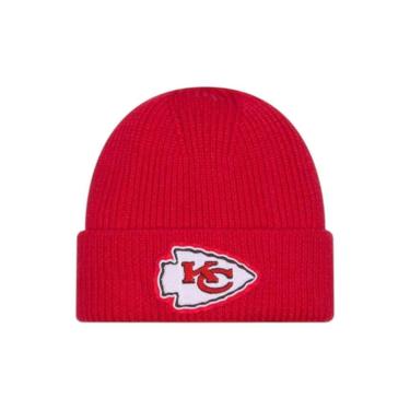 Imagem de Boné New Era Skull Knit Kansas City Chiefs Vermelho-Masculino