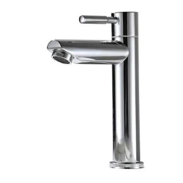 Imagem de Torneira Bancada Pia Banheiro Lavabo Mesa Bica Baixa Aço Inox Cromado 